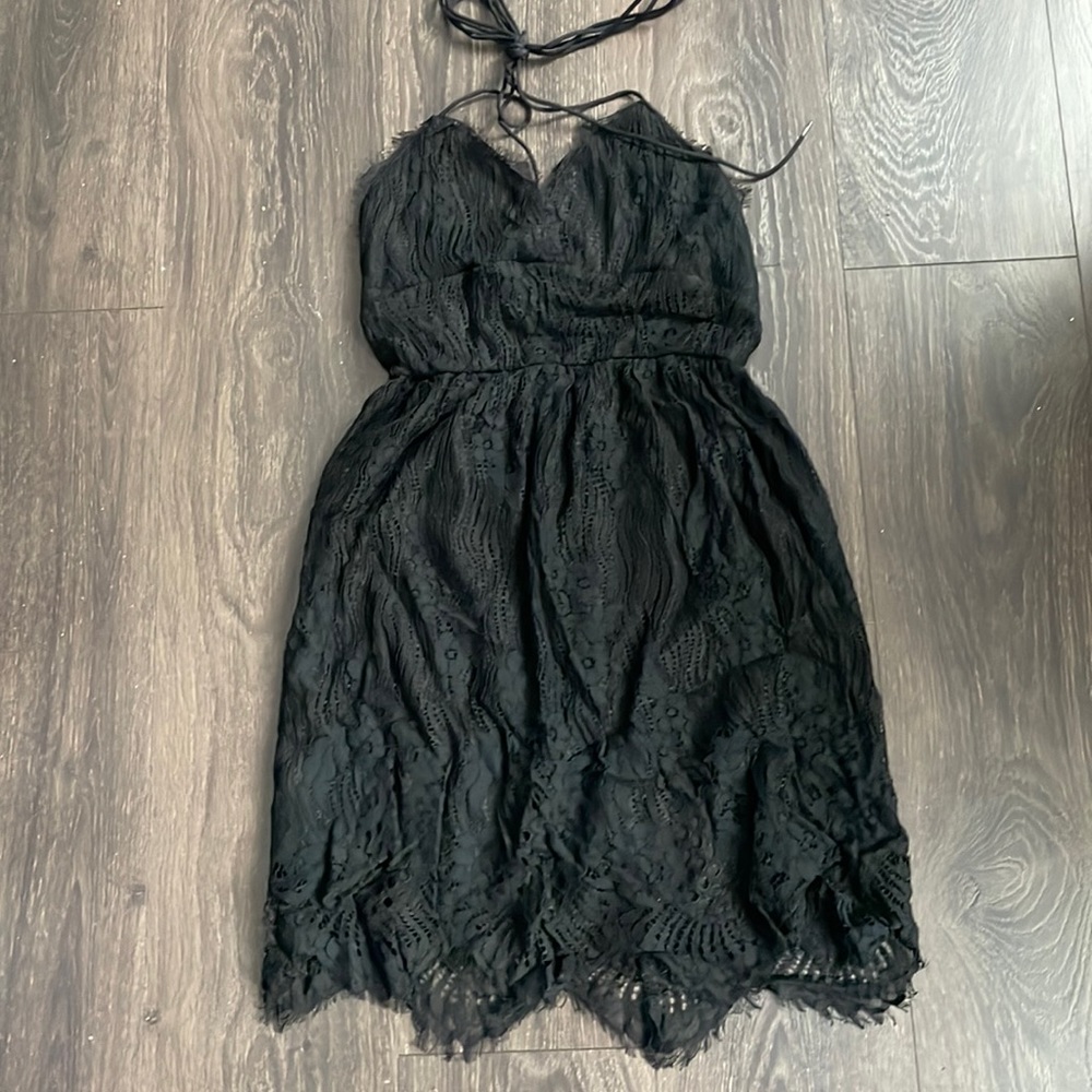 Black lace dress